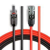 Solar Cable 1 pcs/1-5 Meters Black/Red Power Solar Extension Cable 2.5mm2/14AWG with Solar DC Connector Used in PV Panel System
