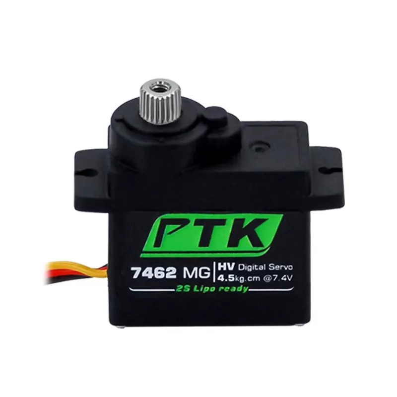 4PCS PTK 7462/ 7462W MG 9g Metal Gear Bionic Wing/Butterfly Servo High Frequency 180° Digital Servo 4.8V-7.4V For RC Model Parts