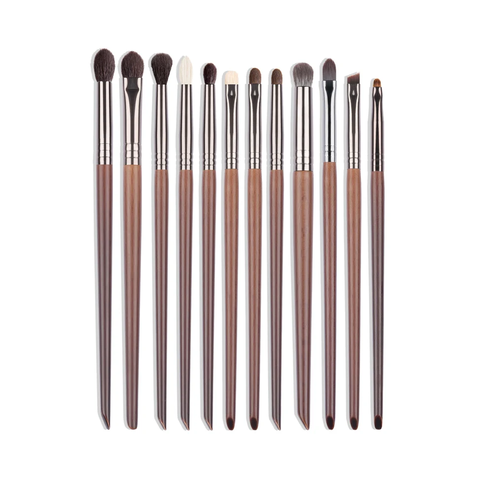 BETHY BEAUTY 12 PCS Makeup Brushes Set Kit Goat Hair Cosmetic Makeup Tool Blending Brush Eye Shadow Brush