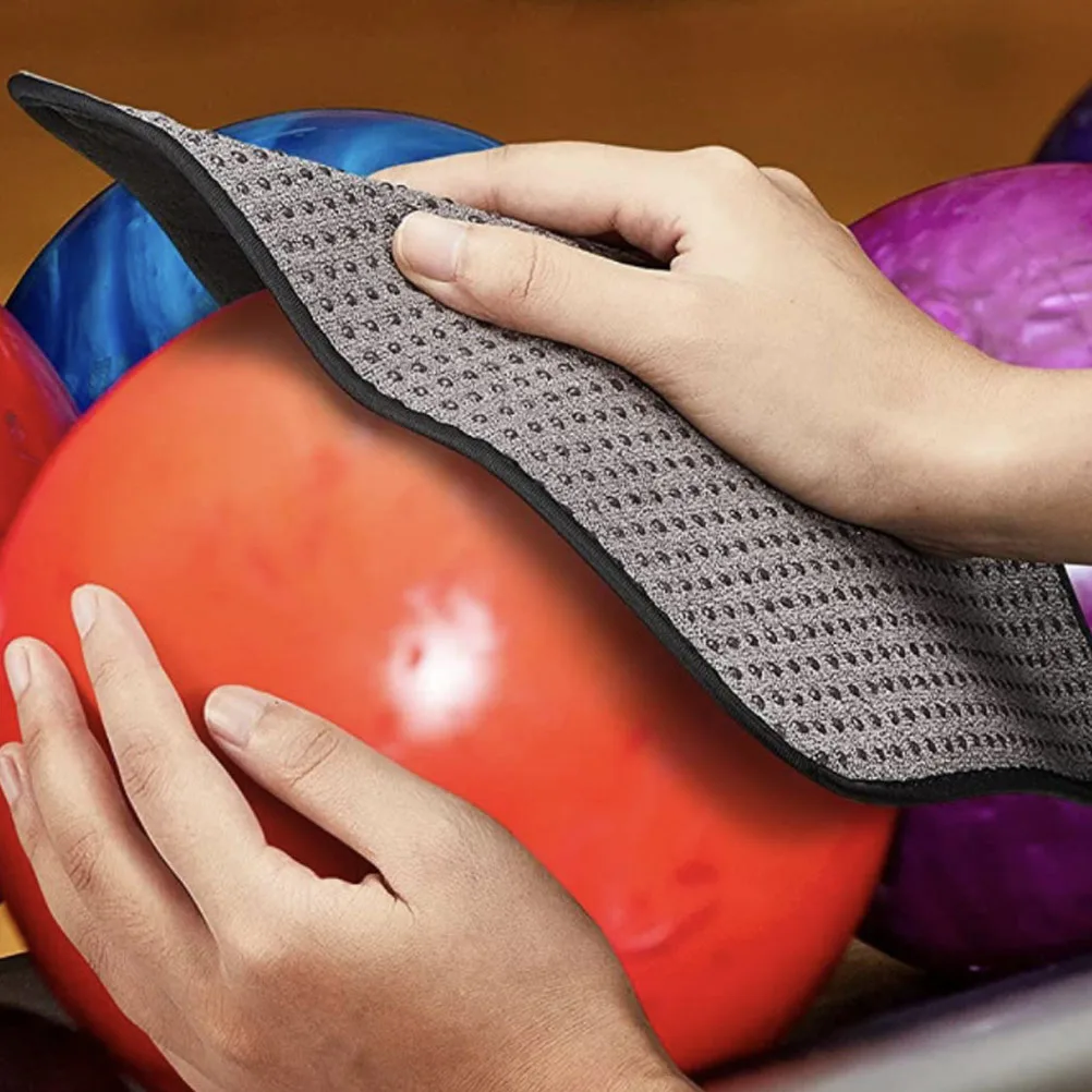 1 قطعة منشفة كرة البولينج من الألياف الدقيقة لوحة تلميع احترافية لأداء سلس ملحقات لوازم البولينج المحمولة القابلة لإعادة الاستخدام #3