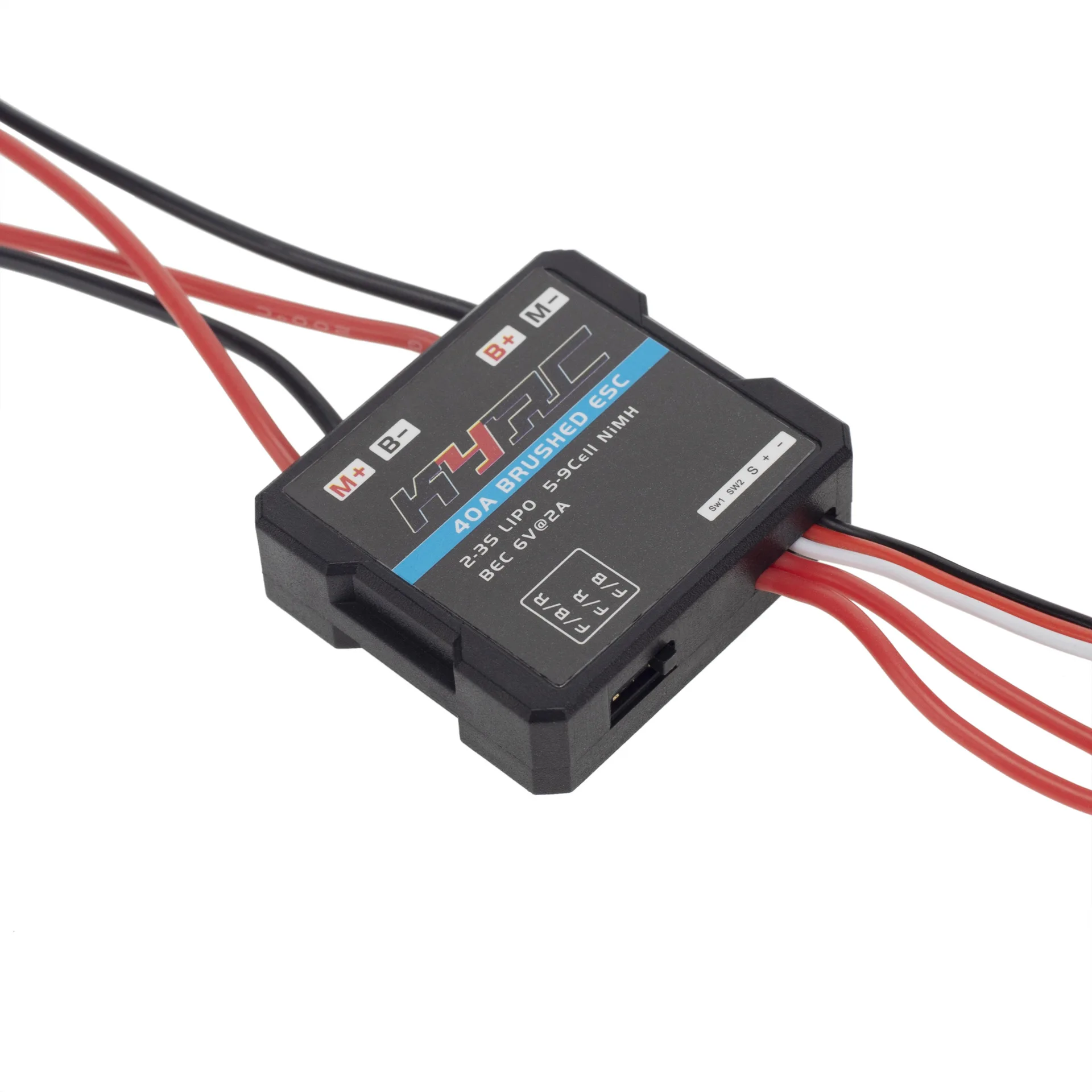 Controlador de velocidad eléctrico cepillado, Micro ESC, 40A, para DIY Mini 1/16 1/18 RC Car WPL C24 C34 MN D90 MN99S MN86S