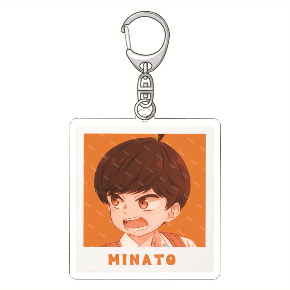 Cute Anime Yuzuki San Chi No Yon Kyoudai Keychain Women Hayato Mikoto Minato Gakuto Acrylic Key Chain Man Bag Pendant Ornament