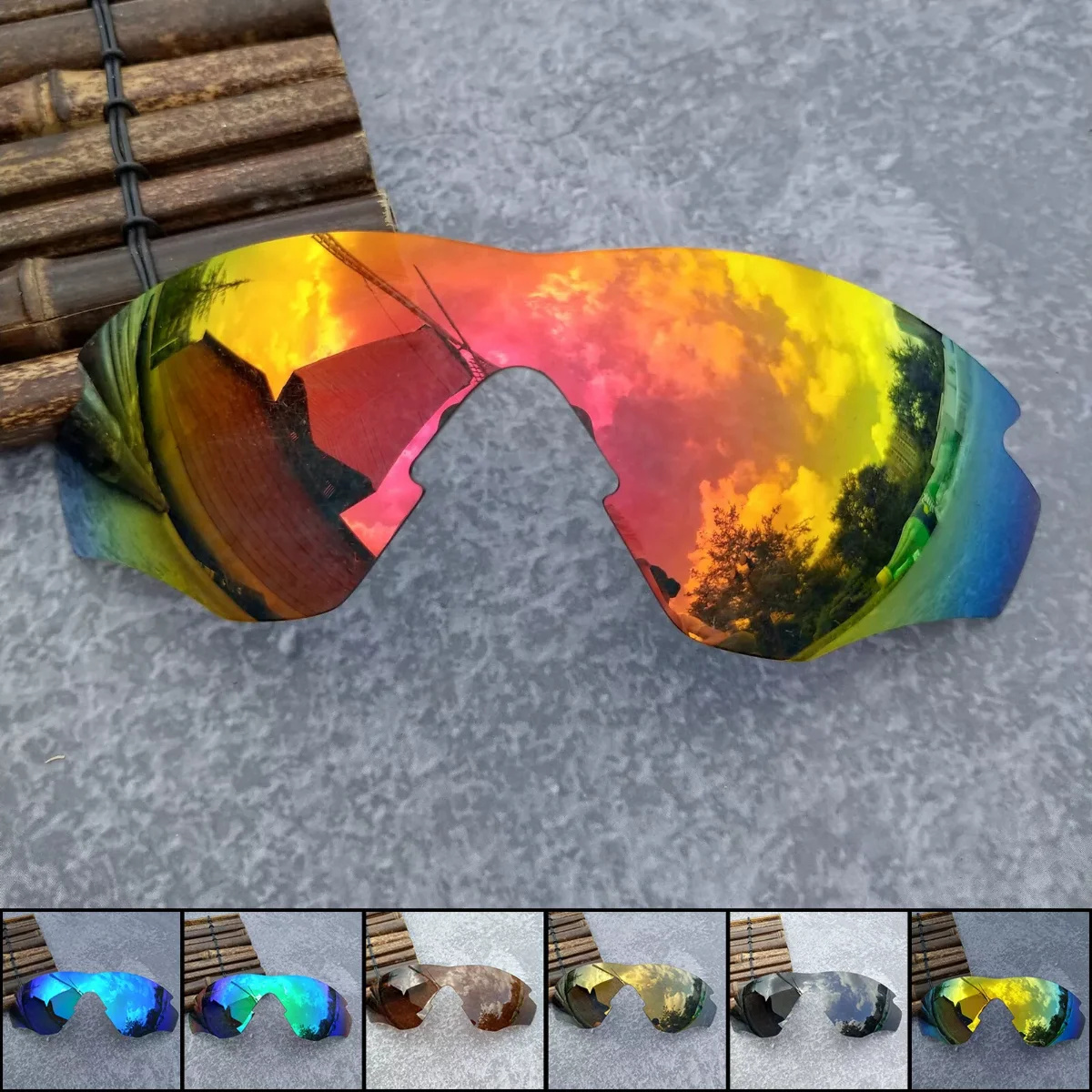 

Hokklo Replacement Lenses for Oakley M2 Frame OO9212 Mirror & Gradient lenses with thinkness 1.7mm.