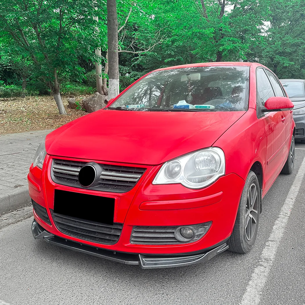 2005 2006 2007 2008 2009 For Volkswagen VW Polo MK4 9N Front Bumper Lip Lower Splitter Blade Guard Plate By ABS Body Kit view 3