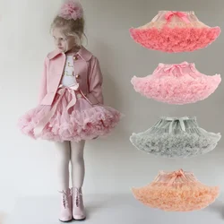 Falda de tutú para niñas pequeñas, tutú esponjoso, Ballet, Princesa, fiesta, baile