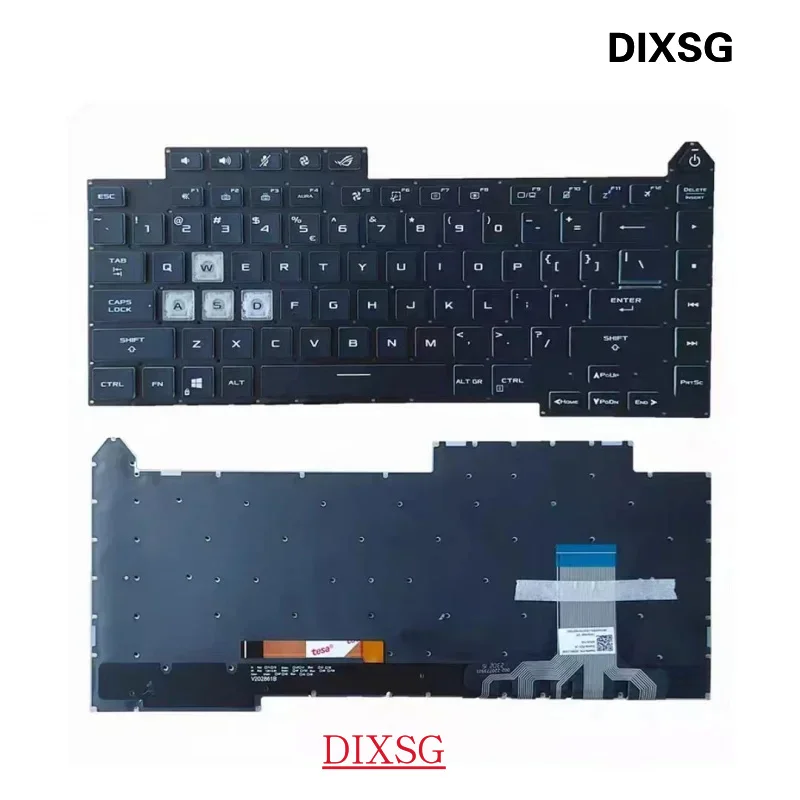 

Клавиатура для ноутбука G513 US с подсветкой для Asus ROG Strix G15 g513q g513qm g513qy gl543, английская раскладка, 0kbr0-4810us00 4812us00 4814us00
