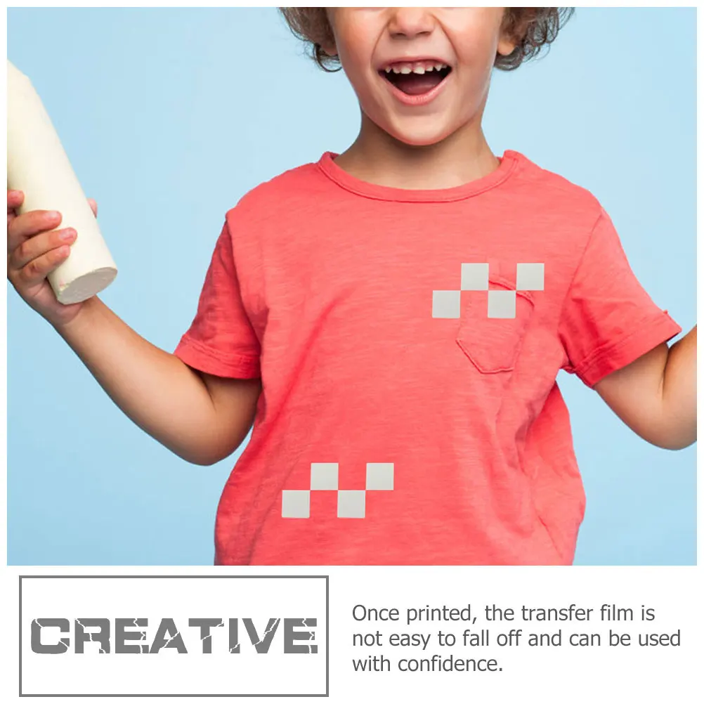 

2pcs 2 Rolls Reflective Iron On Heat Transfer Film Star Check Pattern Diy Clothing Vinyl T-Shirt Craft Garment Accessory