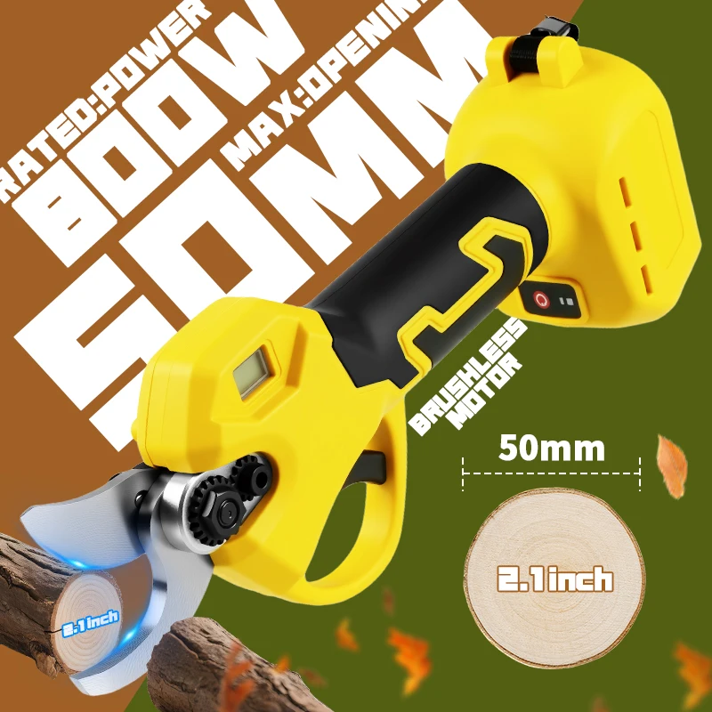 Elektrische Göttin Bürstenlose 50mm Elektrische Gartenschere Für Makita 18V Batterie Pin Cordless Obst Baum Bonsai Elektrische Schere