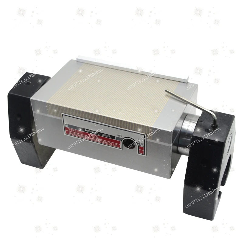 Inclined Magnetic Table Rotary Precision Permanent Magnet Chuck, Tiltable Rotating Magnetic Plate 360Degree Rotating Plane Angle