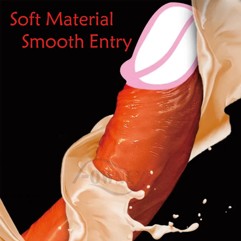 Женский толкающий аппарат, мастурбатор, поддельные фаллоимитаторы для женщин, пенис, секс-игрушки для взрослых, мужской фаллос, анальный расширитель