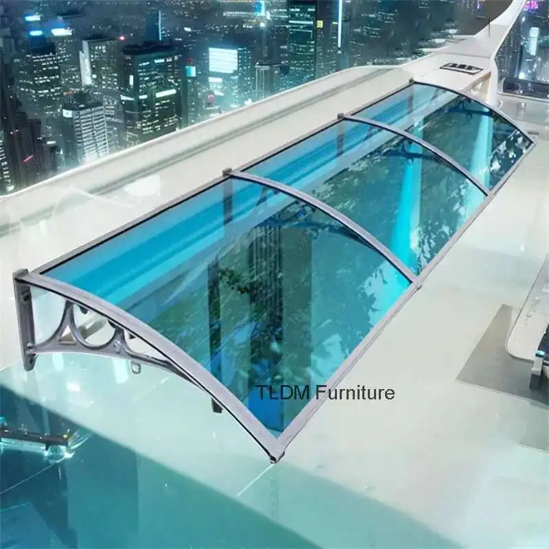

Home Balcony Window Eaves Aluminum Alloy Bracket Awning Endurance Board Sunshade Door Air Conditioning Silent Sunshade Rain Shed