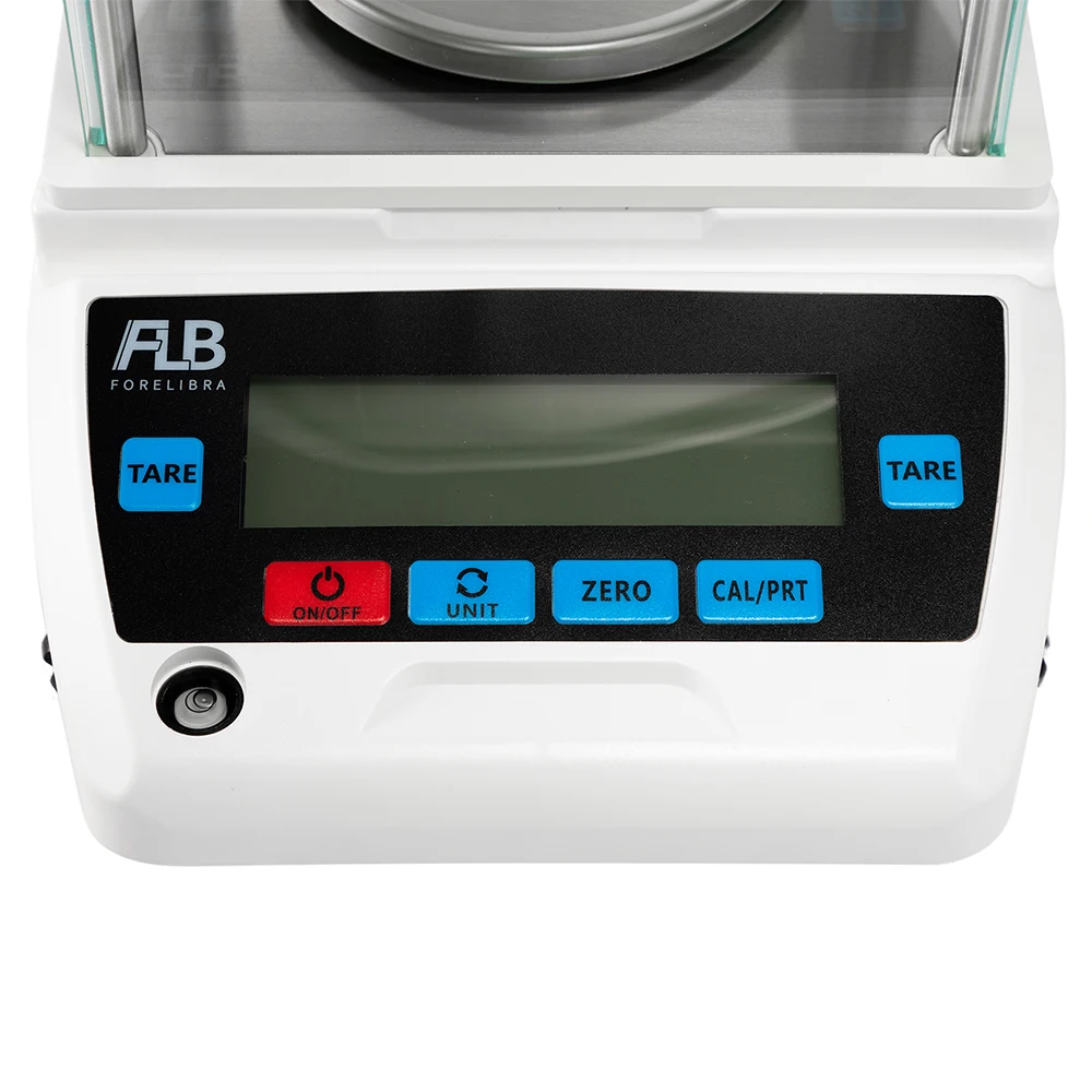 Balanza analítica de alta precisión, balanza de laboratorio electrónica Digital de precisión de 1mg, bandeja redonda con Calibración de 0.001g/200g