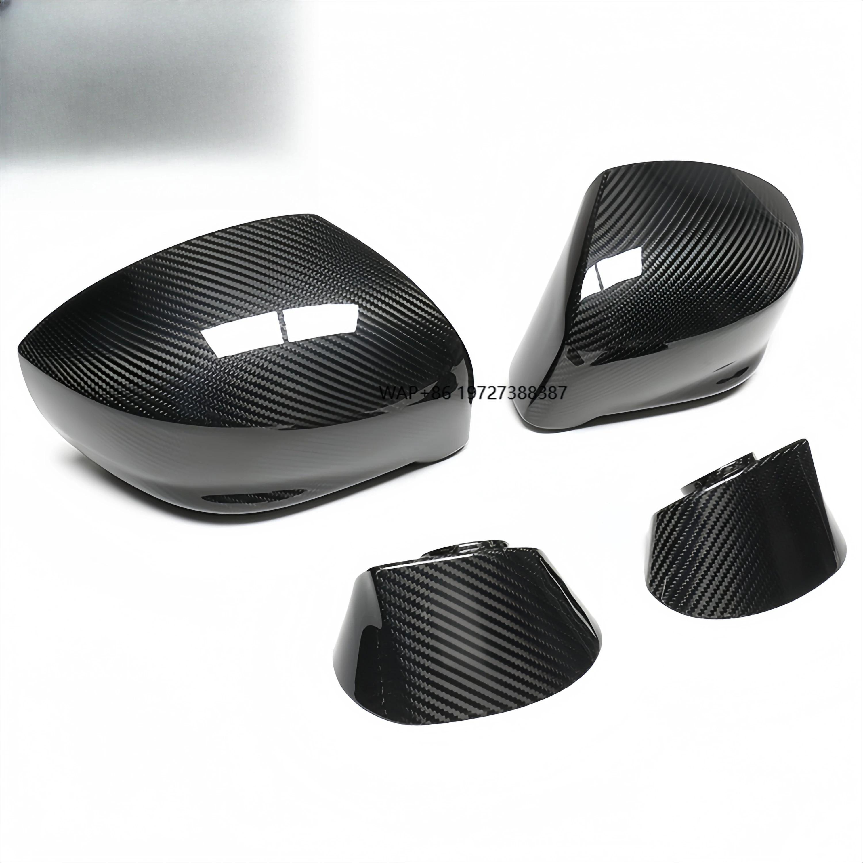

For R35 Real Carbon Fiber Rear View Mirror Cover Accessory Compatible Replacement Car Side Rearview Caps Shell