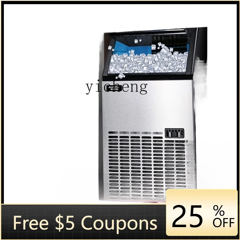 

Ice Maker Commercial Full-Automatic Large and Small Bar Moving Square Ice Cube Making Machine Grid