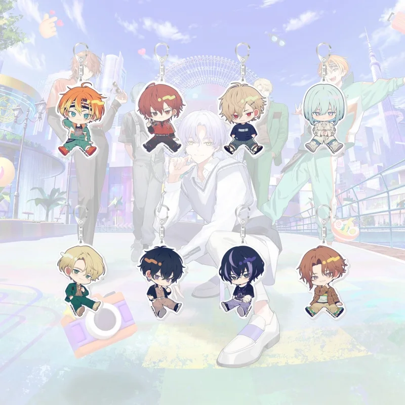 Llavero de figura acrílica de Oguro Kafka, Nishizono Renga, Murakumo Soe, Kanae Yukikaze, Shika Reiko, regalos periféricos del juego 18Trip, 6cm