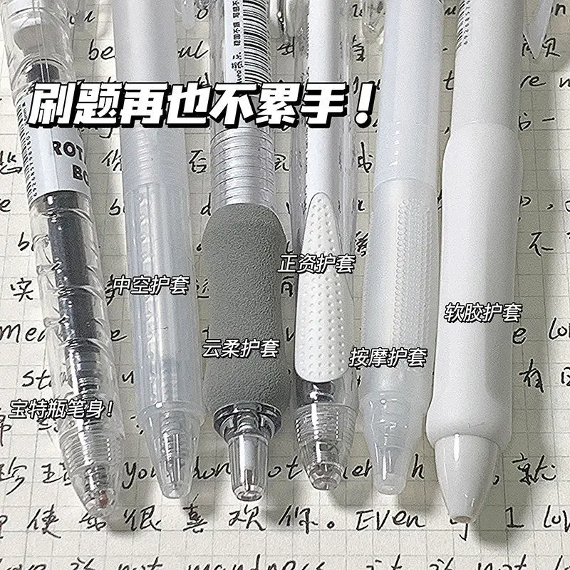 6pcs Korean Fashion Gel Pen Simplicity Transparent Stationery Gel Pen Visiable Scrapbook Pen Back To School Writing Supplies