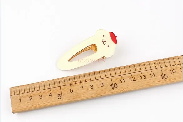 مشبك شعر على شكل منقار البط الكرتوني اللطيف للفتيات مع أغطية رأس بمشبك جانبي