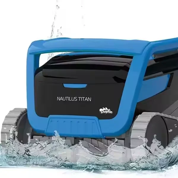 

New Dol-phin Naut-ilus Titan Wi-Fi Automatic Robotic Pool Vacuum Cleaner Waterline Scrubbing, Multi-Layer Filtration