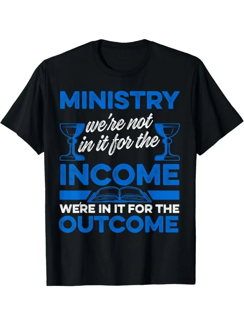 Men's Minister T-Shirt Religious Leader With Verse And Ministry Message Crew Neck Church Apparel For Pastors Priests Evangelists