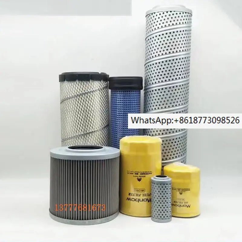 

Excavator accessories Doosan Daewoo 80GO air engine oil hydraulic oil inlet and return pilot filter element