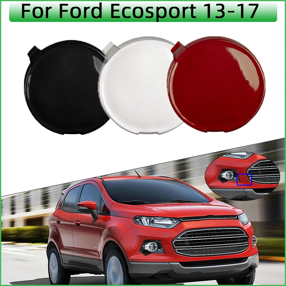 

For Ford Ecosport 2013 2014 2015 2016 2017 Auto Part Front Bumper Towing Hook Eye Cover Lid Tow Hook Trailer Cap Hood Garnish