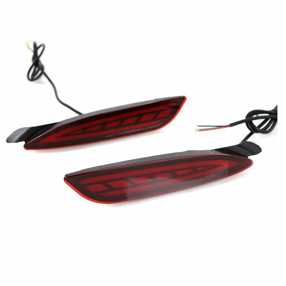 

3-In-1 Functions LED Reflector Brake Lamp Rear Fog Lamp Bumper Light Dynamic Turn Signal for Mazda 6 2019 - 2020