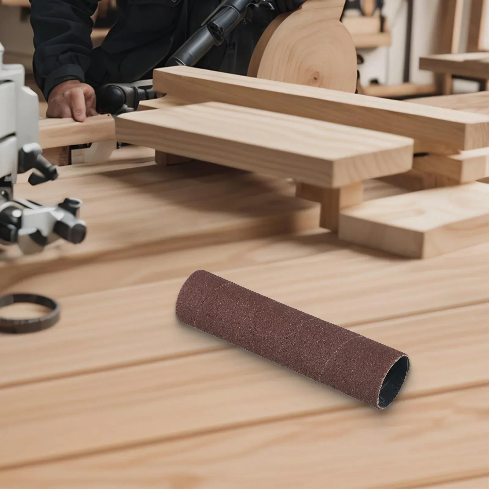 1pcs 80/150/240Grit แกนขัดสําหรับ Oscillating Sander อลูมิเนียมออกไซด์กระดาษทรายไม้เครื่องมือขัด ﻿