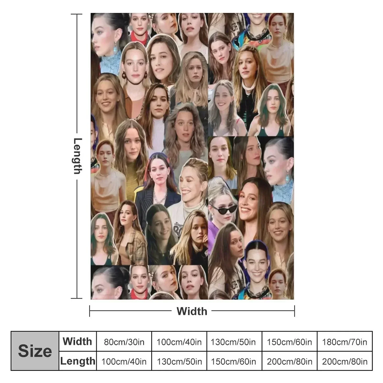 Victoria Pedretti collage Throw Blanket Luxury For Sofa Thin Giant Sofa Furrys anime Cute Blankets