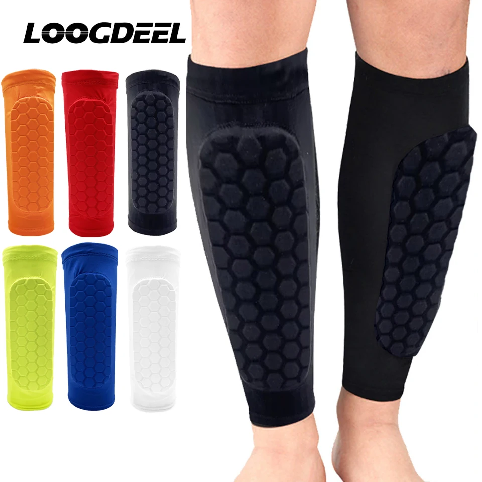 Loogdeel 1Pcs Sports Compression Leg Sleeves Women Men Football Basketball Legging Calf Covers Soccer Leg Guards Protect Gear