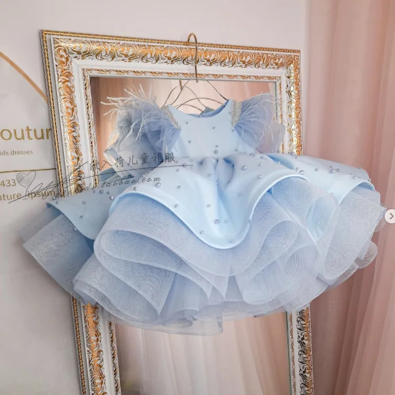 Birthday Princess Dress Girls' New Dream High-Grade Yarn Pettiskirt Dress