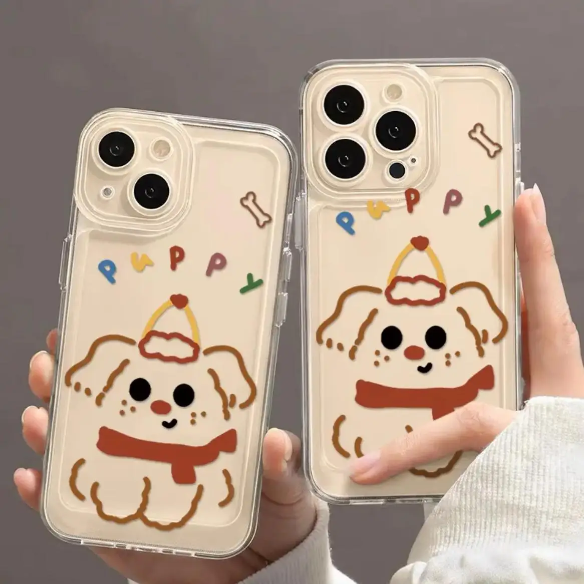 Funny Cute Cat Dog Phone Case For iPhone 16 15 14 13 12 11 Pro Max XR X XS 13 12 Mini Soft Clear Cover