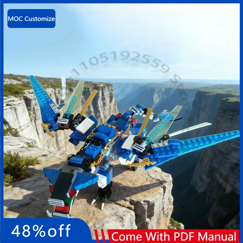 

295 деталей, конструктор Drache MOC, модульный, простой и креативный дизайн, популярная игрушка-конструктор, подарок на день рождения