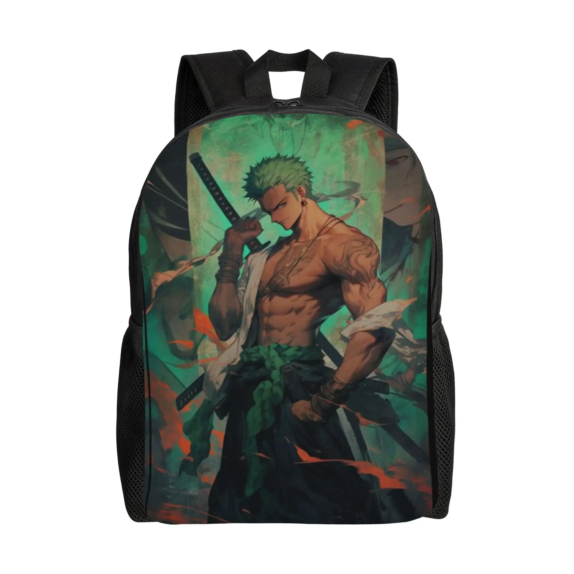 Back to school season Light Pirate King Anime Laptop Bag One Piece Ladies Backpack