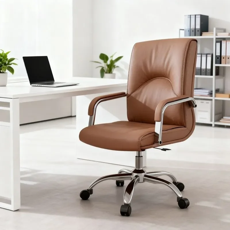 Comfortable Office Chair Durable Bow Conference Computer Chair Ergonomic Boss Seat for Home Work Strong Sedentary Support