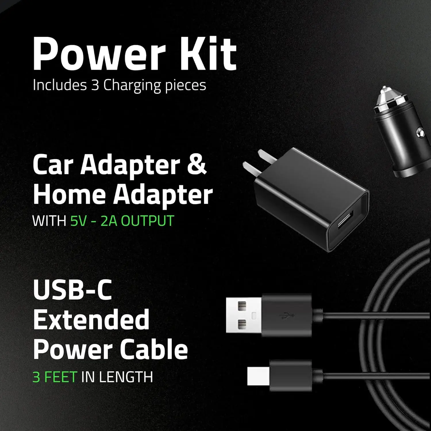 휴대용 무선 타이어 공기 주입기 (파워 키트 포함) - 120 PSI 자동 차단, 자동차, 오토바이, 자전거용 충전식