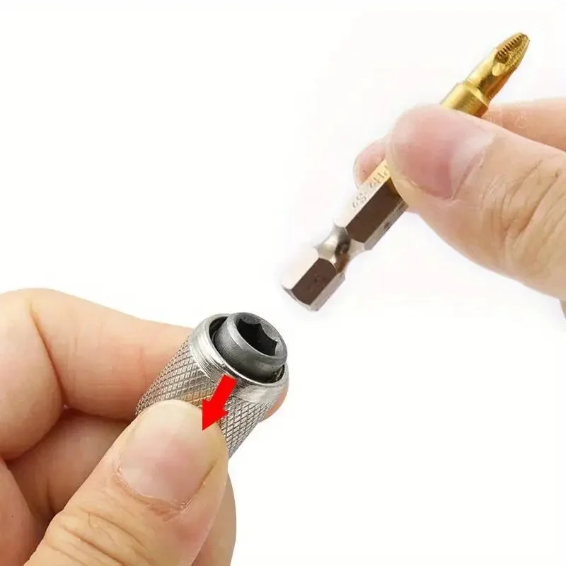 4pcs SDS Socket Adapter Hex Shank Screwdriver Adapter Converter 3/8" 1/4" 1/2" Impact Hammer Socket Connector Adapter