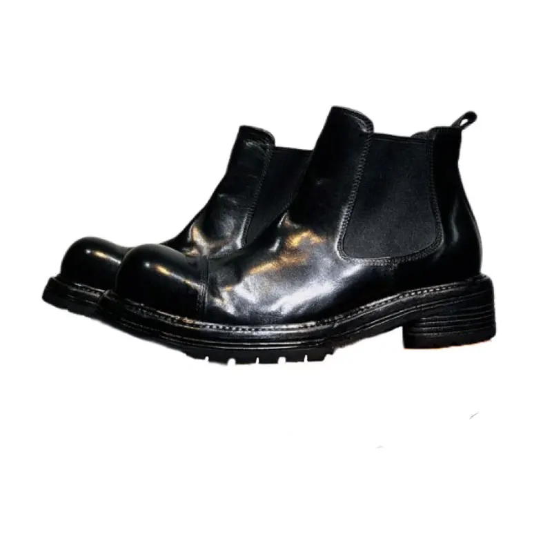 أحذية جلدية فاخرة للرجال، أحذية متينة من جلد البقر وجلد الحصان للأعمال والأنشطة الخارجية AJ3105