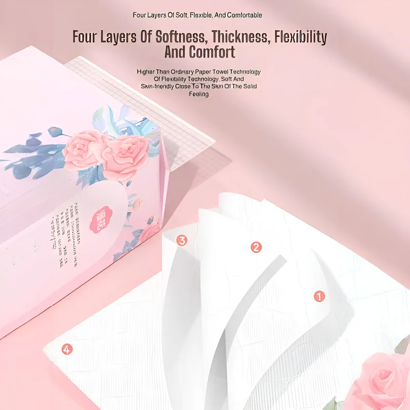 5/10/30Packs Hanging Facial Paper Towel 1000 Sheets Natural Wood Pulp Soft Lint-free Tissue Wet Dry Use Napkin for Home Bathroom