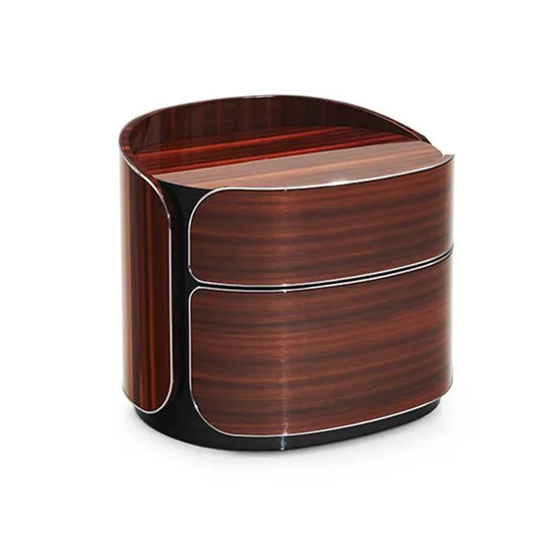 

Villa home improvement matching solid wood bed bedside table