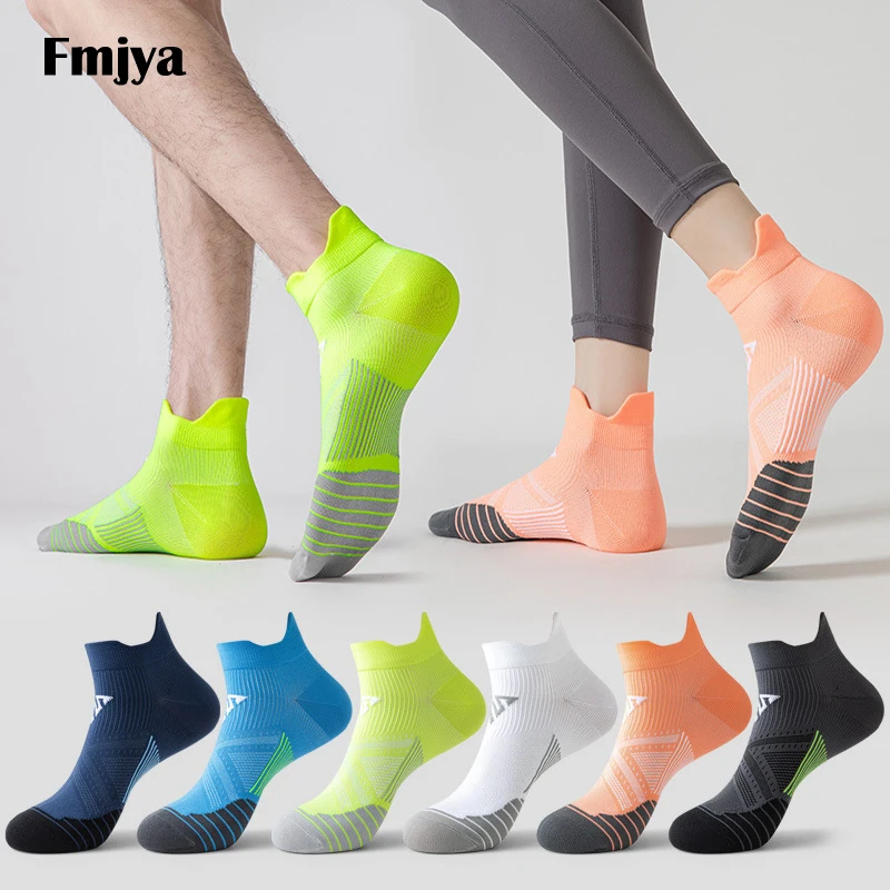 5 Pairs Sport Socks Sweat Absorption Women Men Breathable Quick Dry Fitness Low Cut Antifriction Running Marathon Ankle Socks