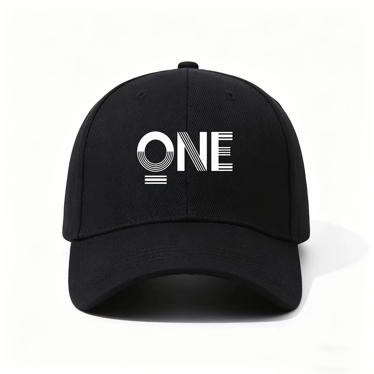 Baseball Cap, Showcasing The Word ONE in Sleek, Layered Typography, a Minimalist And Impactful Design, Great As a Motivational G