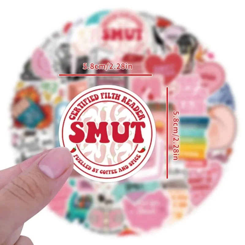 55 قطعة من ملصقات الكتابة على الجدران الشخصية من سلسلة الكتب، مادة نصية جمالية، شارات تزيين الكمبيوتر المحمول