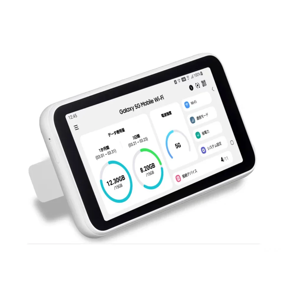 SCR01 Mobile 5G Pocket WiFi Router with Firewall VPN & WEP Encryption for SOHO Max 1000Mbps LAN Data Rate
