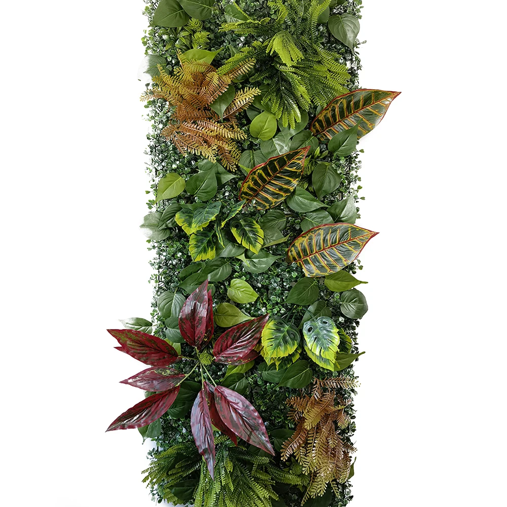 3D-künstliche Pflanzenwand, gefälschte immergrüne Blätter, simulierter Hintergrund, Hochzeit, Party, Dekoration, grüne Tafel, Rasen, Heimdekoration – Detail 4