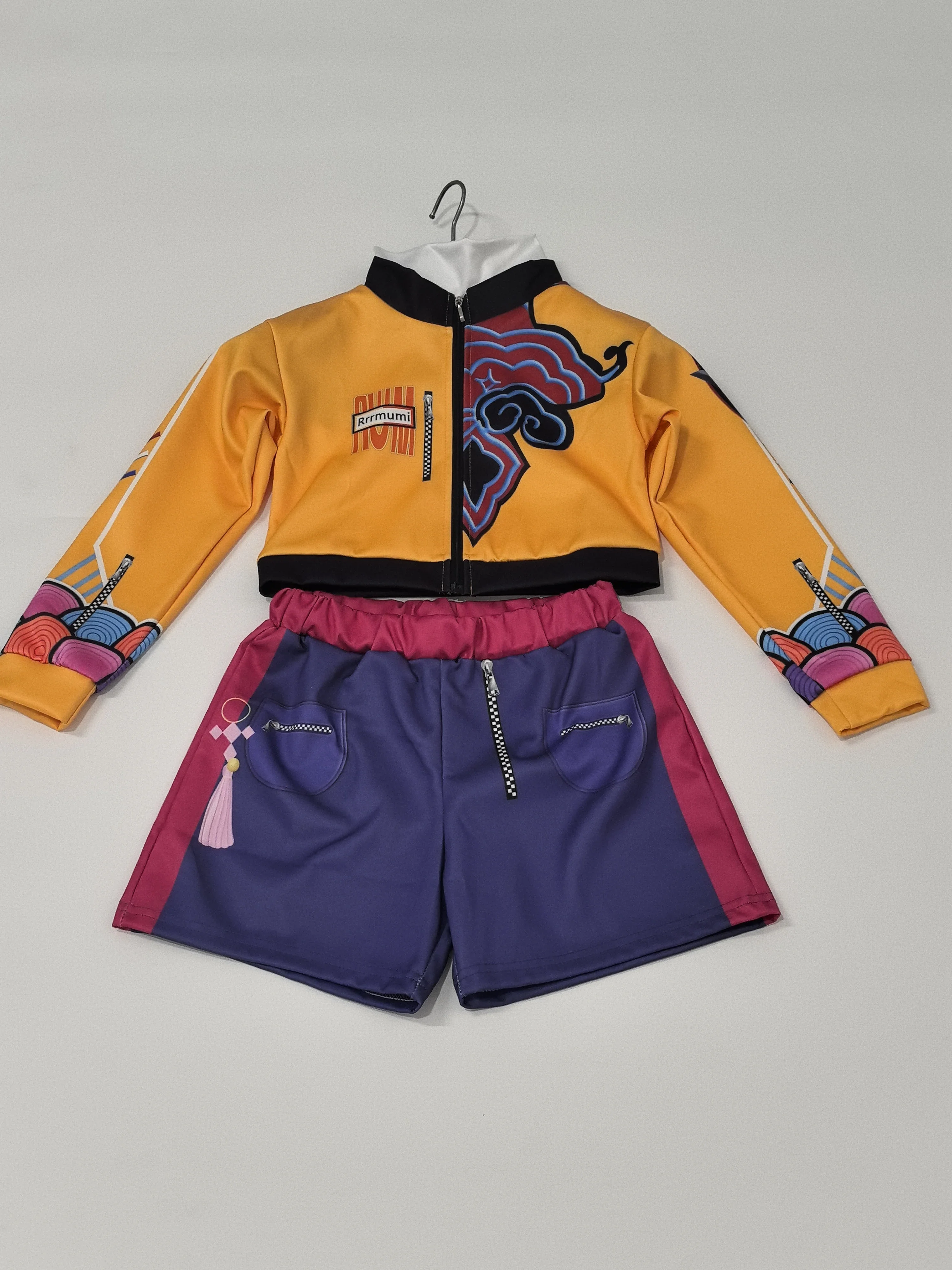 Halloween  Mira chasseurs de démons Costume de Cosplay pour fille scène d'halloween motif imprimé 3D vêtements de jeu de rôle