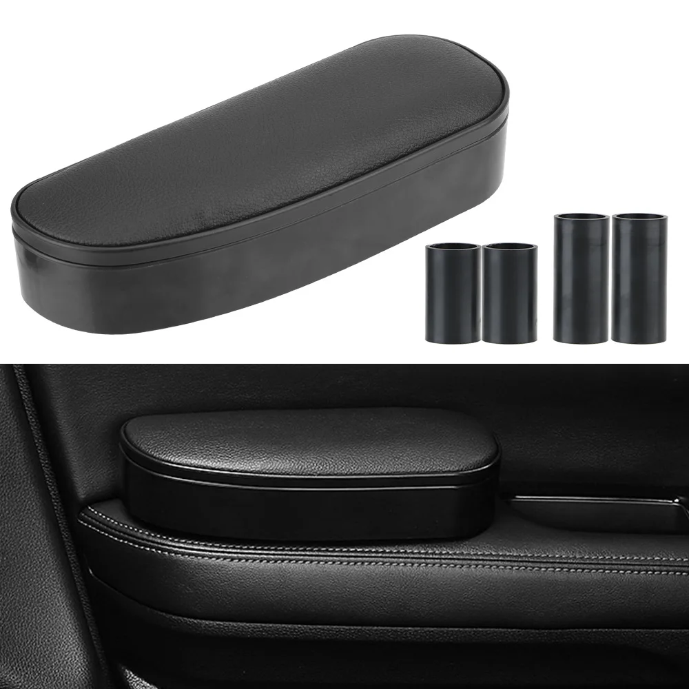 Auto Decorations Adjustable Height Self-adhesive Anti-fatigue Car Armrest Box Storage Case Anti Slip Mat Hand Elbow Support