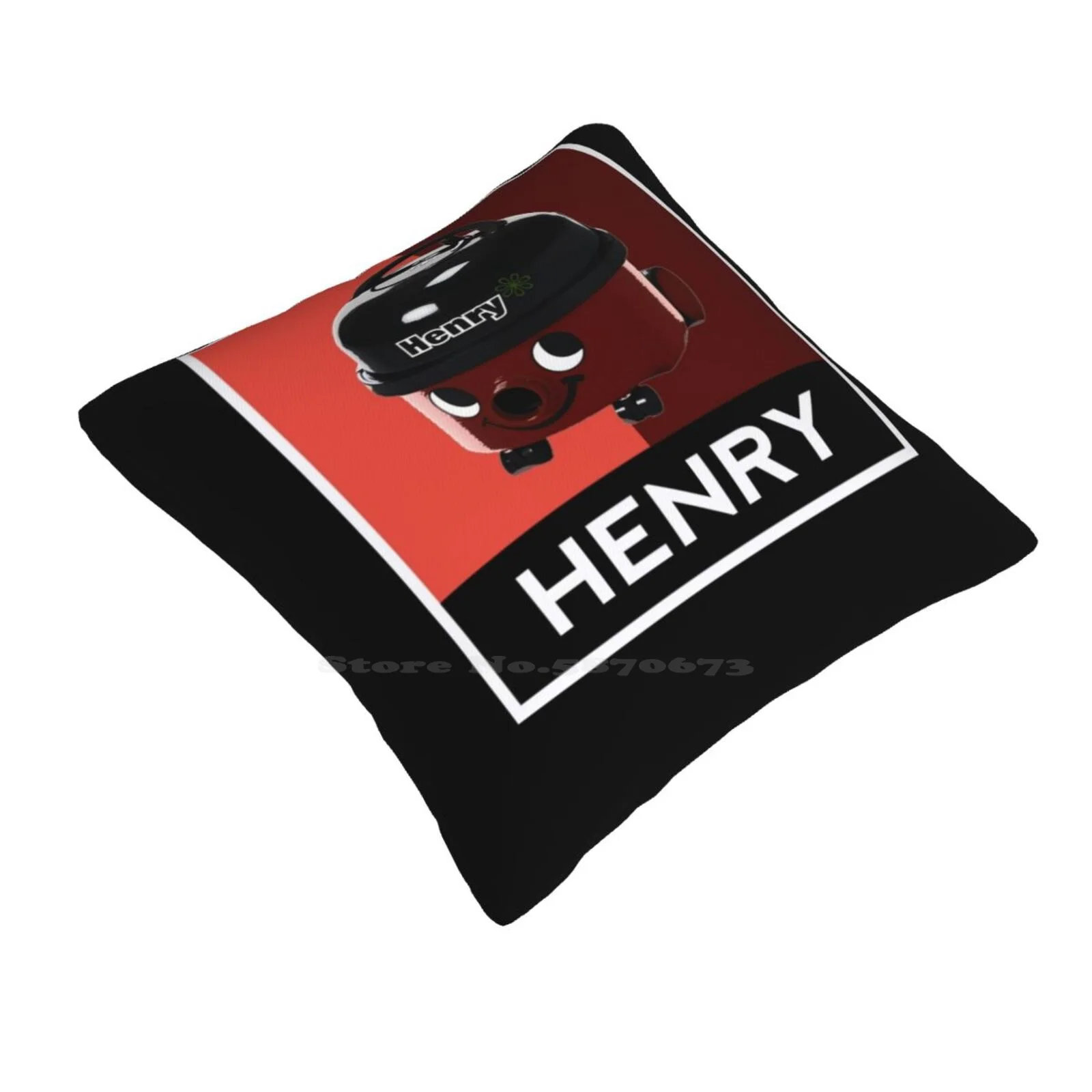 Henry Hoover Pop Art Design Pillowslip Pillowcase Henry Hoover Domestic Appliances 70S 80S 90S Seventies Eighties Nineties