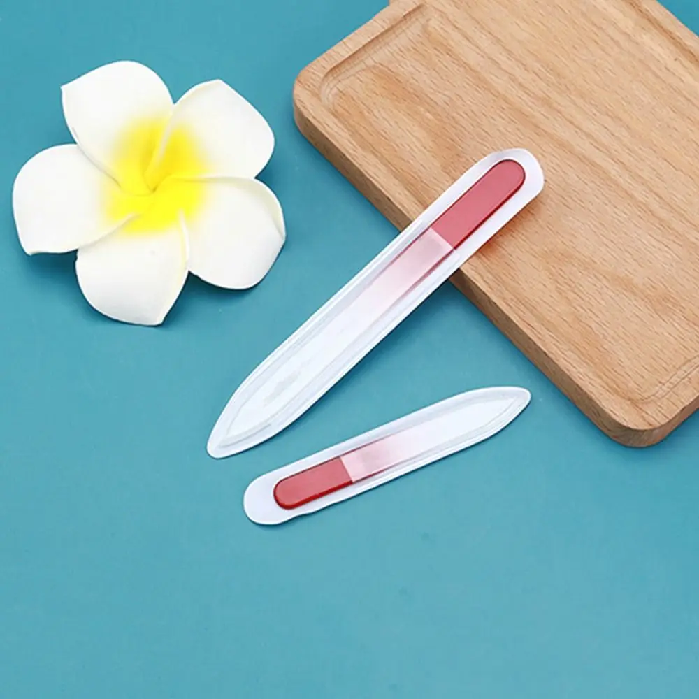 Korea Nano Glass Nail File Colorful Double Sided Nail Polishing Strip Smoothing Durable Polishing Stick Nail Salon