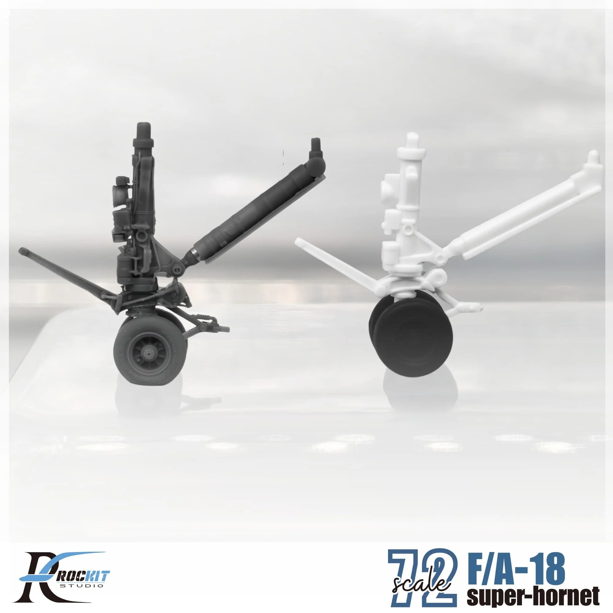 F/A-18 Super-Hornet Landing Gears w/WHEELS For (ACADEMY) ROCKIT 720701A 1/72