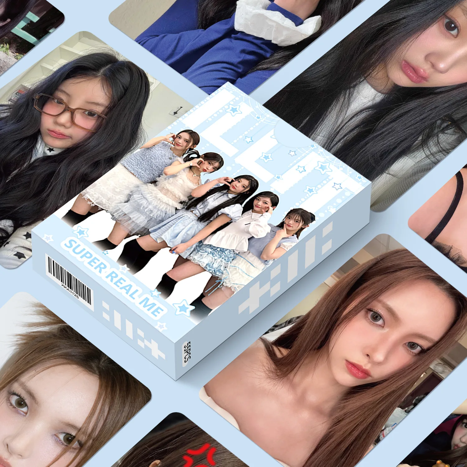 

55 шт./компл. ILLIT Idol Girl Group, новая серия альбомов, HD печать, ломо-карты YUNAH MINJU WONHEE IROHA MOKA, фотокарточки, подарки для фанатов